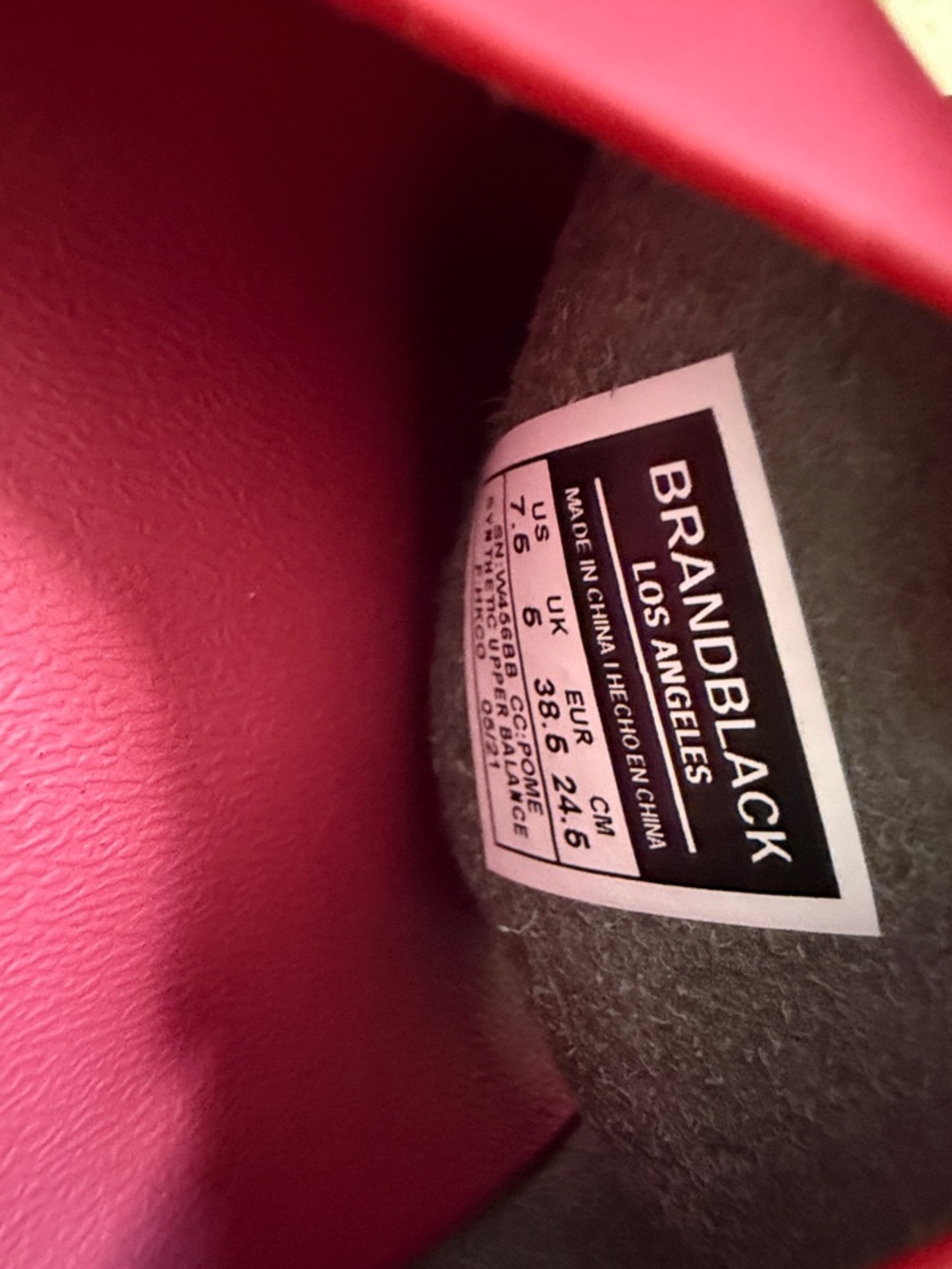 Brandblack Women's Reddish Pink Slide Sandals - Picture 5 of 5